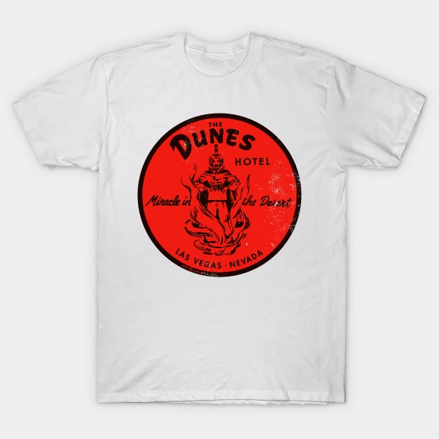 Vintage Retro the Dunes Casino Resort Las Vegas T-Shirt by StudioPM71